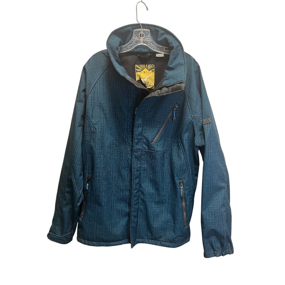 Body Glove XL Waterproof Blue Jacket With Zipper Closures & Pockets